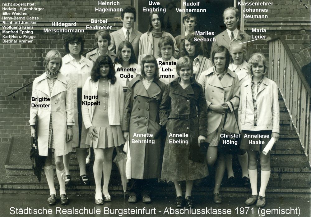 Abschlussklasse 1971 gemischt