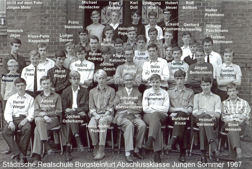 Abschlussklasse 1967 Jungen