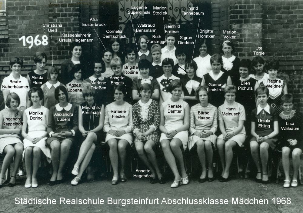Abschlussklasse 1968 Mädchen